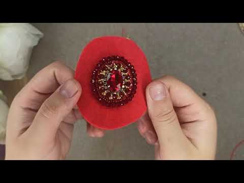 Видео: Брошь. Брошь тігіп үйрен. Brooch