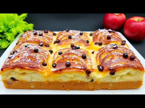 Видео: Яблочный пирог со сливками, которые таят во рту. Простой и вкусный рецепт.