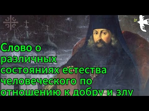 Видео: Игнатий Брянчанинов. Слово о различных состояниях естества человеческого по отношению к добру и злу