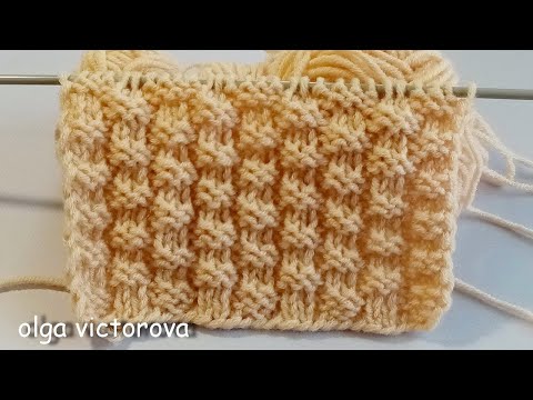 Видео: ЛЕГКО ЗАПОМИНАЕТСЯ, БЫСТРО ВЯЖЕТСЯ, ТЕНЕВОЙ РЕЛЬЕФНЫЙ УЗОР ШАХМАТКА 819 Узоры спицами