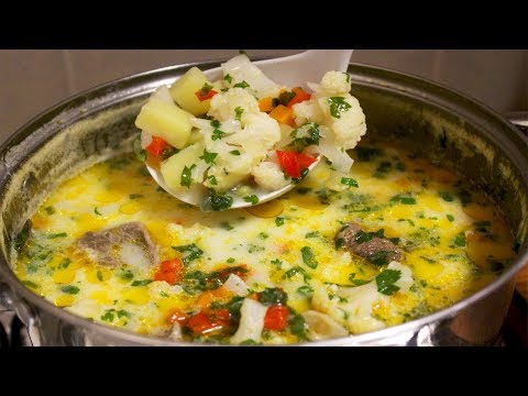 Видео: МУЖ ЗАКАЗЫВАЕТ ТРИ РАЗА В НЕДЕЛЮ СТАБИЛЬНО! ОВОЩНОЙ СУП С ЦВЕТНОЙ КАПУСТОЙ, МЯСОМ И ПЛАВЛЕНЫМ СЫРОМ!