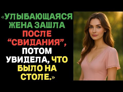 Видео: «Улыбающаяся жена зашла после “свидания”, потом увидела, что было на столе.»