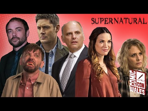 Видео: Сверхъестественное | Дженсен и Дэннил Эклз, Марк, Курт, Диджей Куоллс и Саманта | Comic-Con Wales...
