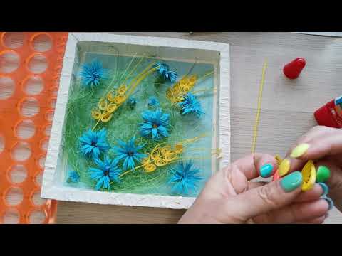 Видео: Как сделать Колосок в технике квиллинг.