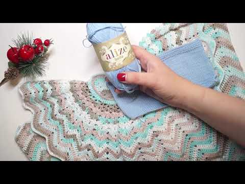 Видео: Отзыв о пряже Alize Bella / Мой новый вязальный процесс