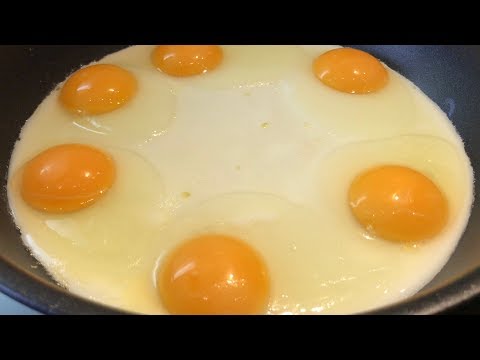 Видео: Идеальная яичница, когда некуда спешить.