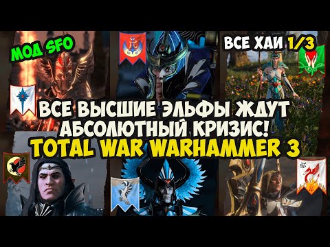 Видео: ВСЕ ВЫСШИЕ ЭЛЬФЫ ЖДУТ АБСОЛЮТНЫЙ КРИЗИС В TOTAL WAR Warhammer 3
