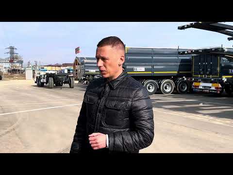 Видео: Универсальный полуприцеп зерновоз-самосвал с боковой выгрузкой