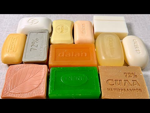 Видео: ASMR soap cutting 🧡 Резка мыла АСМР