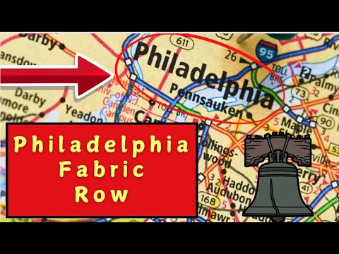 Видео: Исследуем ряд тканей Филадельфии | Экскурсия по магазинам тканей Fleishman’s, Jack B Fabrics и Ph...