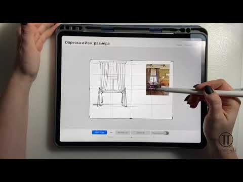 Видео: эскиз штор в procreate