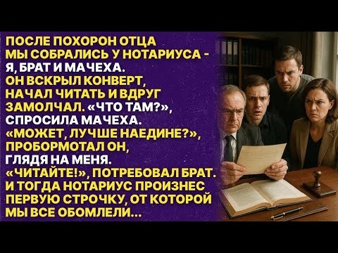 Видео: Нотариус побледнел, читая завещание отца! Вы уверены, что хотите это услышать при всех