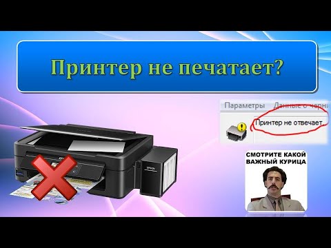 Видео: Что делать если принтер не отвечает?