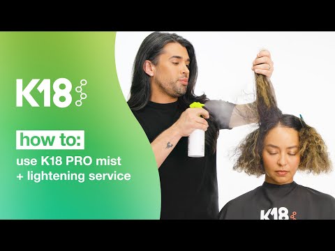 Видео: K18 Hair: как использовать спрей K18 PRO для придания волосам большей упругости во время процедур...