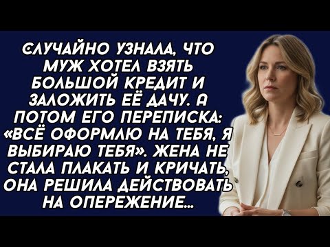 Видео: Жена не стала плакать и кричать, когда узнала об измене мужа, она решила действовать на опережение…