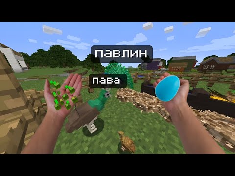 Видео: Завел павлинов на ферме!-Minecraft Симулятор фермера