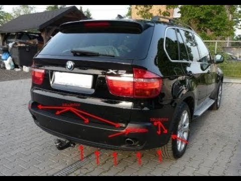 Видео: КАК СНЯТЬ ЗАДНИЙ БАМПЕР BMW X5 E70
