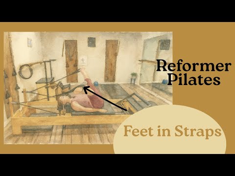 Видео: 10-минутная тренировка на реформере пилатеса | Формирование и растяжка с помощью ремней для ног