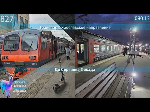 Видео: 10279🔵ЭД4М-0383🔵Ярославский вокзал–Сергиев Посад🔵Ярославское направление