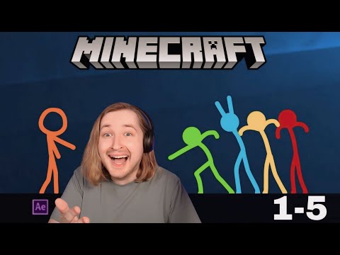 Видео: Анимация против Minecraft (1-5 серии) - ну я залит так плотно! (РЕАКЦИЯ) | ТипоТоп