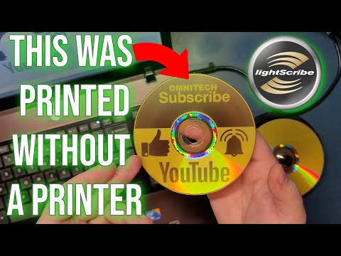 Видео: Печать графики на CD/DVD без чернил и принтера, Lightscribe + Nero