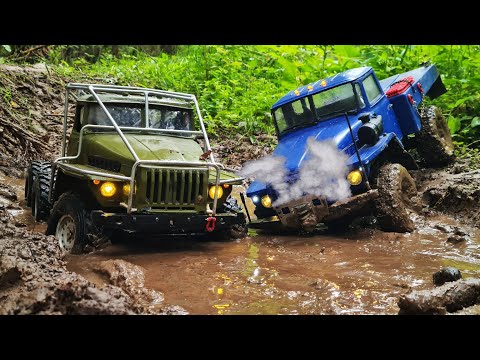 Видео: СПАЛИЛ мотор на УРАЛе! ... Второй УРАЛ тоже не выдержал и сломался ... RC OFFroad 4x4