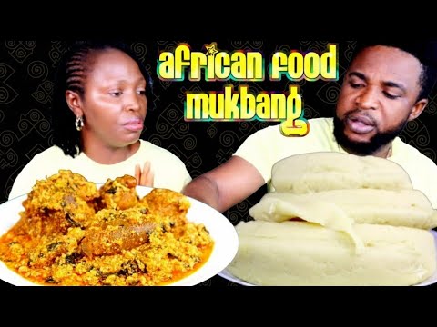 Видео: Шери, я устала есть местную еду | Горячий суп эгуси и горячий 🔥 фуфу мукбанг