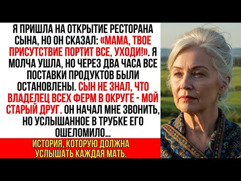 Видео: Я пришла на открытие ресторана сына, но он сказал_ «Мама, уходи, ты все портишь!». Но я…