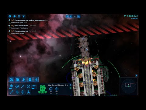 Видео: Cosmoteer. Безопасное ограбление нейтрального корабля.