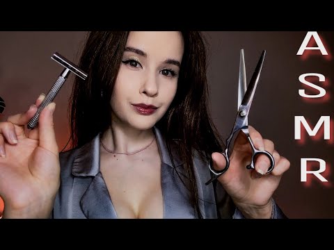 Видео: ASMR Стрижка и Бритье Shave & Haircut. Personal attention Relaxing