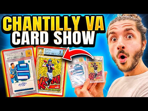 Видео: РИСКОВАННАЯ СТАВКА на 50 000 долларов на спортивные карточки на выставке Chantilly Card Show!