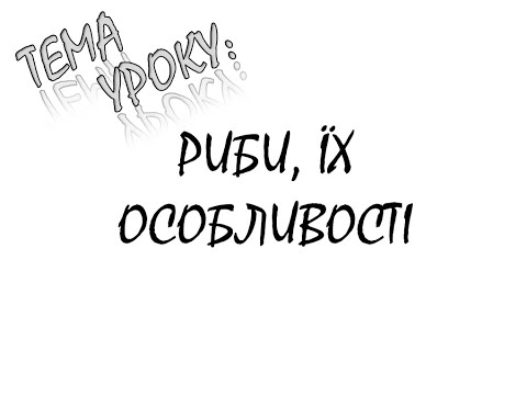 Видео: РИБИ ЇХ ОСОБЛИВОСТІ