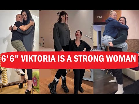 Видео: Виктория ростом 6 футов 6 дюймов — сильная женщина