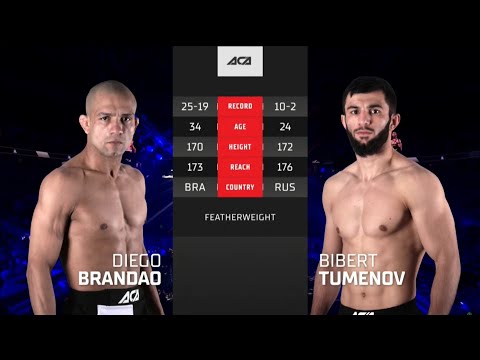 Видео: Диего Брандао vs. Биберт Туменов | Diego Brandao vs. Bibert Tumenov | ACA 136