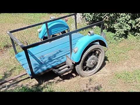 Видео: Самодельный прицеп для мотоцикла ИЖ Юпитер - Планета