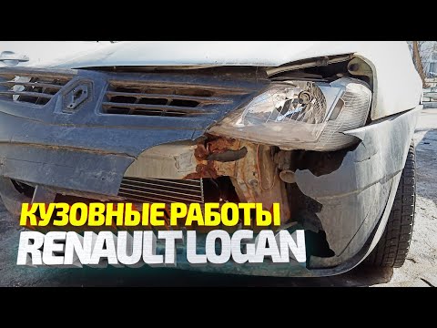 Видео: Восстановление БЕДОЛАГИ после ДТП. КУЗОВНОЙ РЕМОНТ РЕНО ЛОГАН.