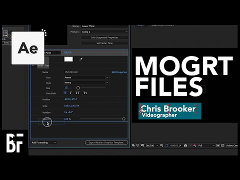 Видео: Создайте собственные файлы MOGRT в After Effects для Premiere