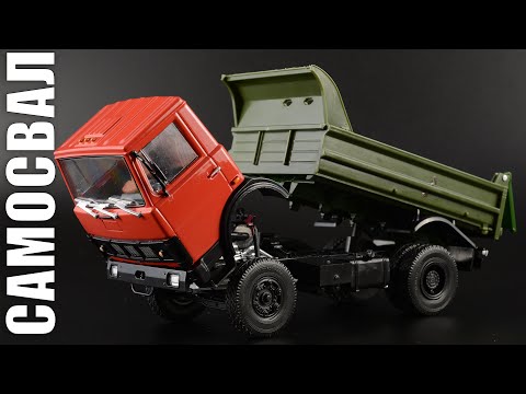 Видео: МАЗ-5551 ранний самосвал • Автолегенды СССР Грузовики 31 • Обзор масштабной модели 1:43