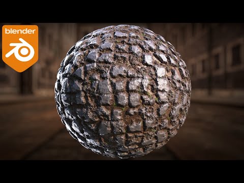 Видео: Процедурный материал булыжника (руководство по Blender)