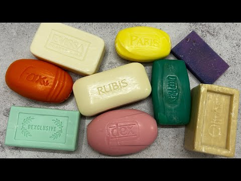 Видео: ASMR soap/ Dry soap cutting 🤍🩵💚💛💜🧡🩷/ Резка сухого мыла