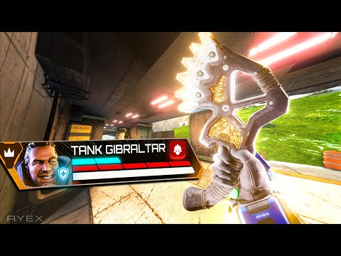 Видео: *новый* УСИЛЕНИЕ Гибралтара имеет СЛОМАННЫЕ способности щита в Apex Legends