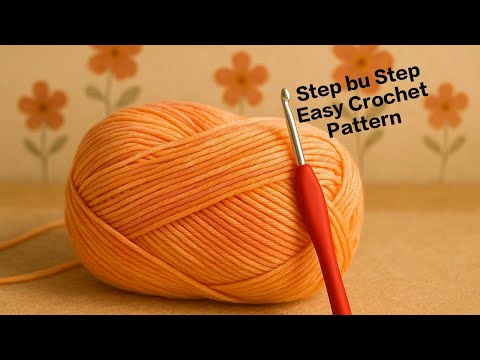 Видео: Не могу поверить! 🤩 Потрясающе красивый узор из 2 рядов, простой узор крючком // ВЯЗАНИЕ КРЮЧКОМ
