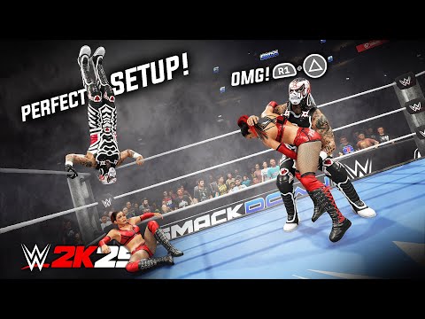 Видео: WWE 2K25: плавные атаки, переходящие в брутальные финишеры!