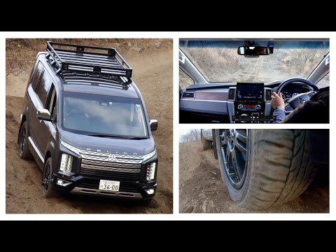 Видео: Mitsubishi Delica, езда по бездорожью