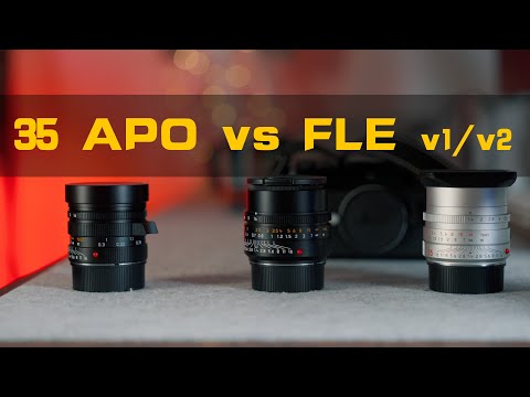 Видео: Лучшие объективы Leica 35 мм | Сравнение 35 мм Apo Summicron, Summilux FLE v1 и 35 мм FLE v2
