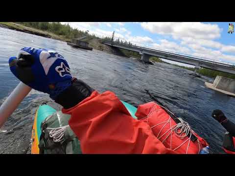 Видео: Спортивный сплав по связке рек Умба-Низьма-Тунтсайоки-Тумча. 1 серия (река Умба)
