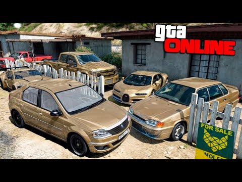 Видео: УГНАЛ КУЧУ ЗОЛОТЫХ ЧИТ ТАЧЕК И ОГРОМНЫЙ МОНСТР ТРАК У МАЖОРА ЗА 180 СЕК! БИТВА ВОРОВ В ГТА 5 ОНЛАЙН!