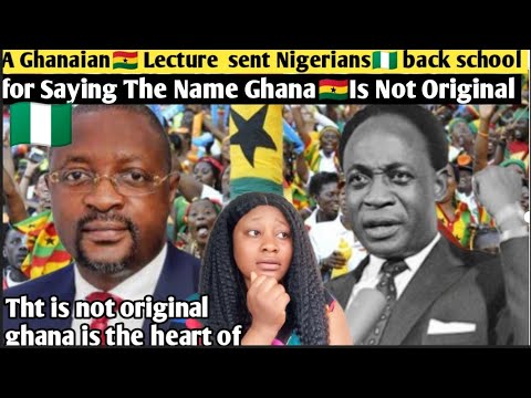 Видео: Ганская🇬🇭 лекция отправила нигерийцев🇳🇬 обратно в школу за то, что они произнесли название Гана🇬🇭...