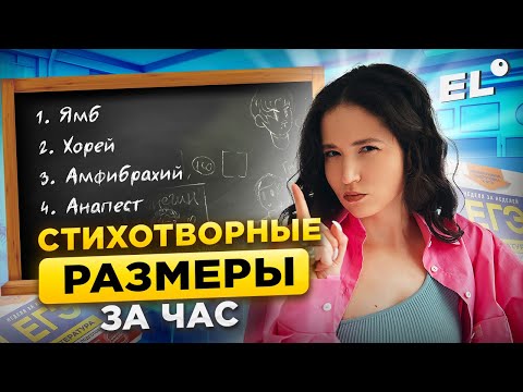 Видео: СТИХОТВОРНЫЕ РАЗМЕРЫ В ЕГЭ ПО ЛИТРЕ ЗА ЧАС | Юля Литра EL