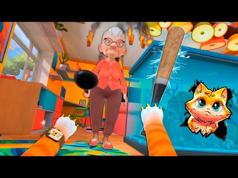 Видео: КОТ НАШЕЛ БИТУ - I Am Cat VR